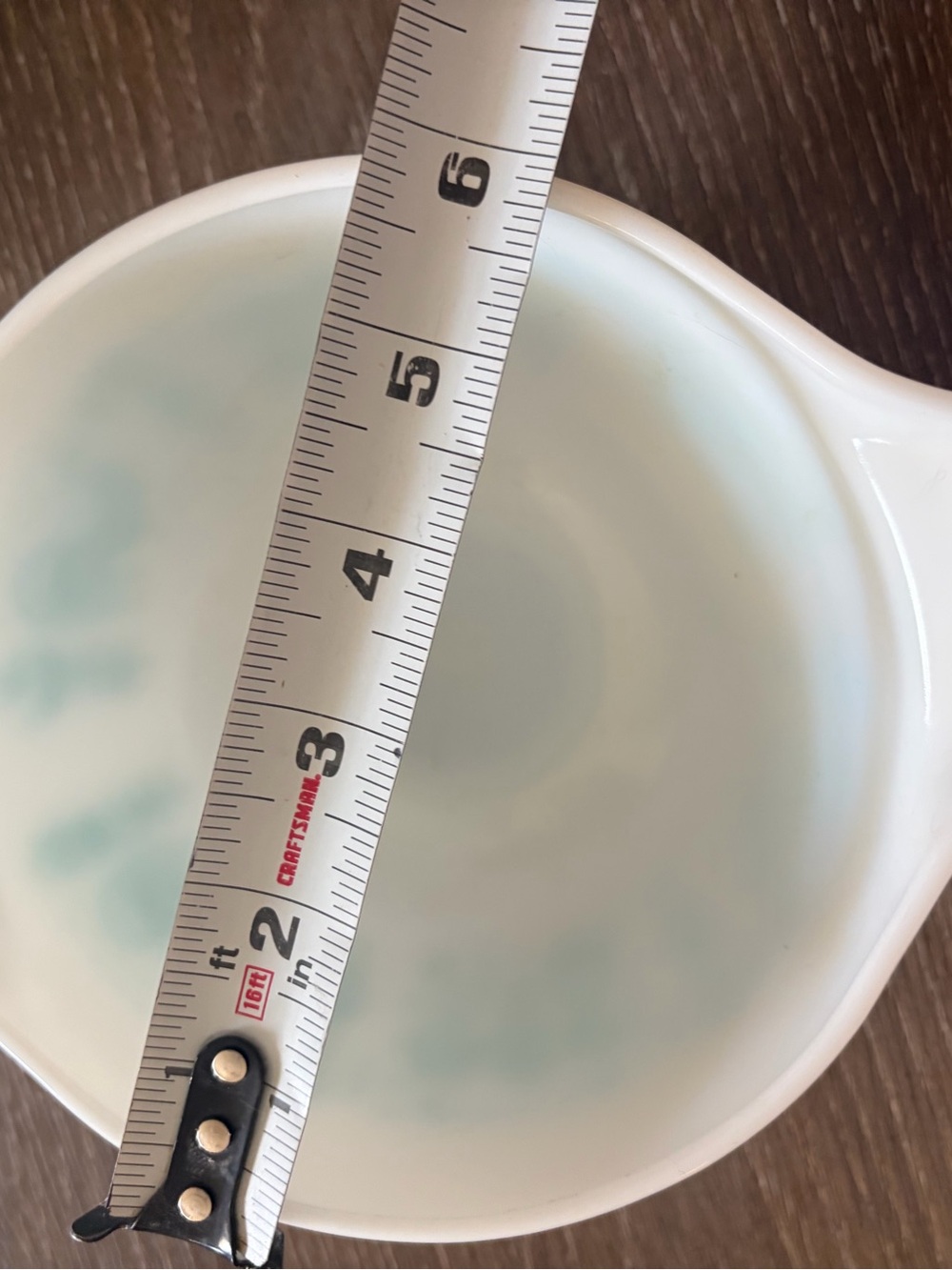 PYREX Amish Butterprint Mixing Bowls 441 White & 444 Turquoise set of 3 - Picture 6 of 9